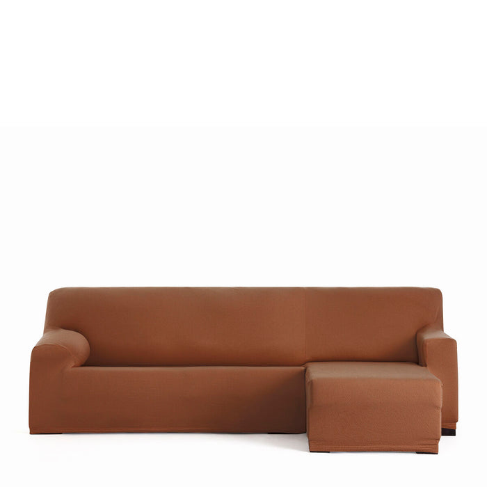 Husă de șezlong cu braț scurt drept Eysa BRONX Maro 110 x 110 x 310 cm