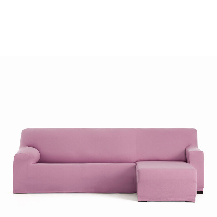 Husă de șezlong cu braț scurt drept Eysa BRONX Roz 110 x 110 x 310 cm