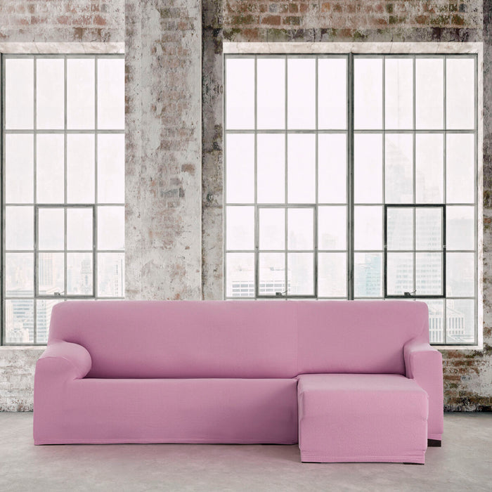 Husă de șezlong cu braț scurt drept Eysa BRONX Roz 110 x 110 x 310 cm