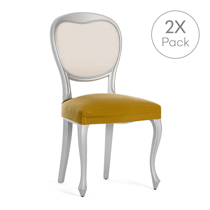 Husă pentru Scaun Eysa BRONX Muştar 50 x 5 x 50 cm 2 Unități