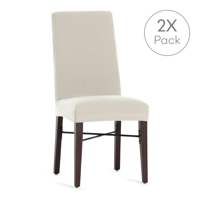Husă pentru Scaun Eysa BRONX Alb cald 50 x 55 x 50 cm 2 Unități