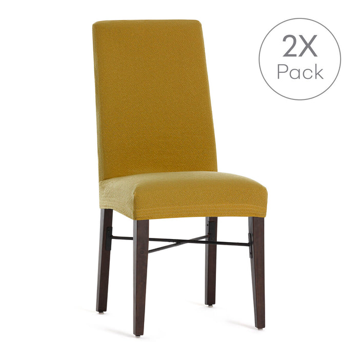 Husă pentru Scaun Eysa BRONX Muştar 50 x 55 x 50 cm 2 Unități