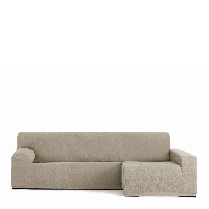 Husă de șezlong cu braț lung drept Eysa TROYA Maro Deschis 170 x 110 x 310 cm