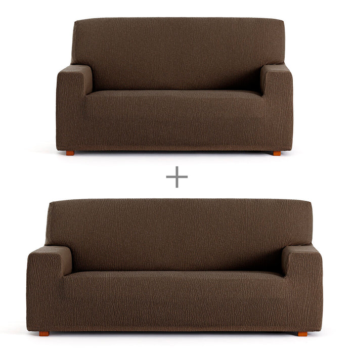 Set de huse pentru canapea Eysa TROYA Maro 70 x 110 x 210 cm 2 Piese