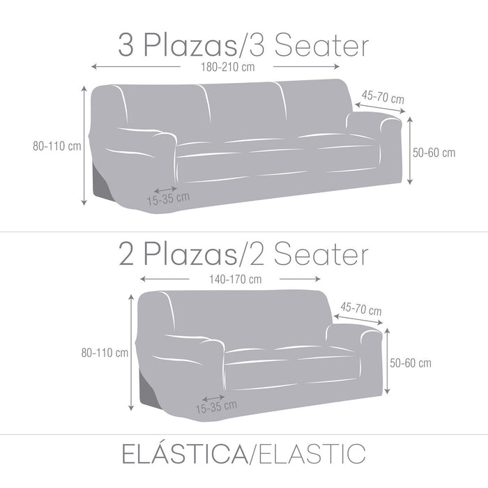 Set de huse pentru canapea Eysa TROYA Maro 70 x 110 x 210 cm 2 Piese