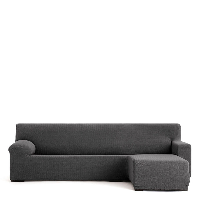 Husă de șezlong cu braț scurt drept Eysa JAZ Gri închis 120 x 120 x 360 cm