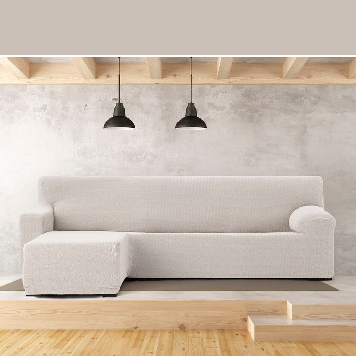 Husă de șezlong cu braț scurt stâng Eysa JAZ Alb 120 x 120 x 360 cm
