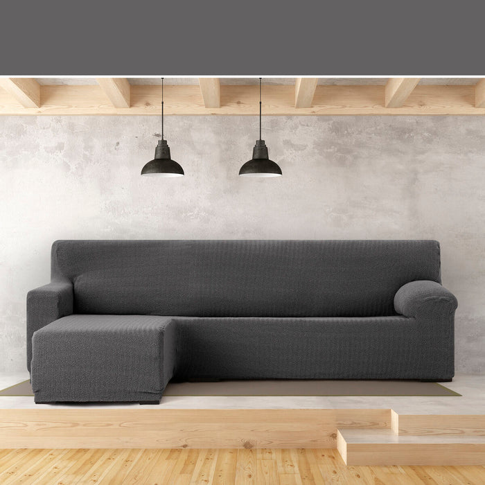 Husă de șezlong cu braț scurt stâng Eysa JAZ Gri închis 120 x 120 x 360 cm