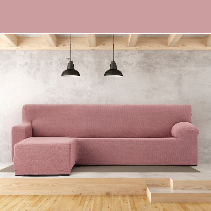 Husă de șezlong cu braț scurt stâng Eysa JAZ Roz 120 x 120 x 360 cm