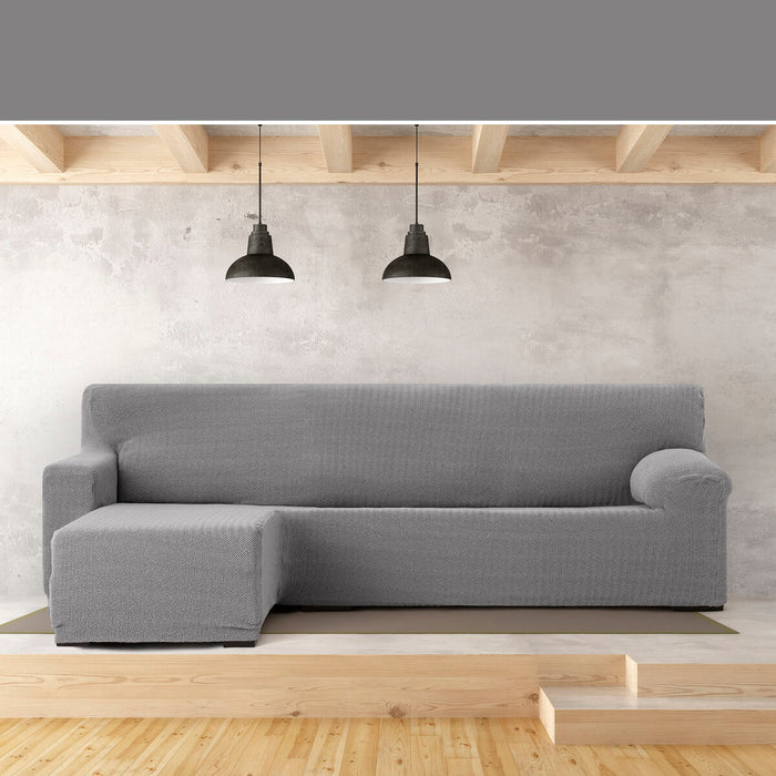 Husă de șezlong cu braț scurt stâng Eysa JAZ Gri 120 x 120 x 360 cm