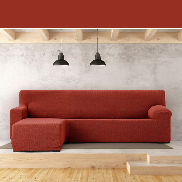 Husă de șezlong cu braț scurt stâng Eysa JAZ Roșu Închis 120 x 120 x 360 cm