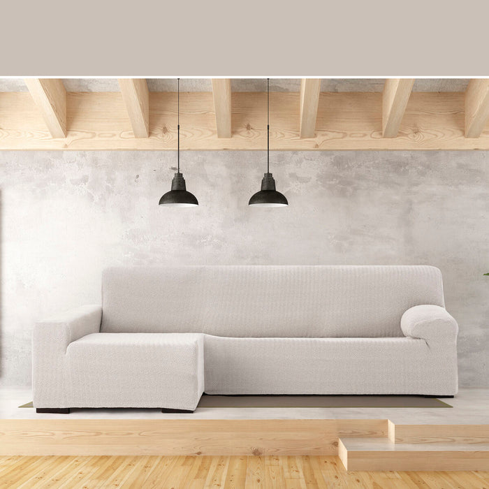 Husă de șezlong cu braț lung stâng Eysa JAZ Alb 180 x 120 x 360 cm