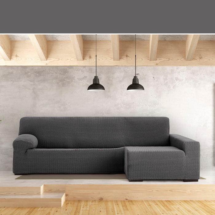 Husă de șezlong cu braț lung drept Eysa JAZ Gri închis 180 x 120 x 360 cm