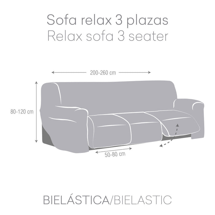 Husă pentru canapea Eysa JAZ Alb 70 x 120 x 260 cm