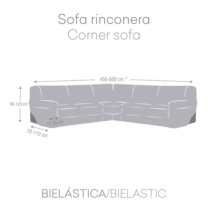 Husă pentru canapea Eysa JAZ Roșu Închis 110 x 120 x 600 cm