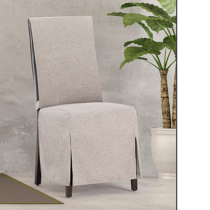 Husă pentru Scaun Eysa VALERIA Bej 40 x 135 x 45 cm 2 Unități