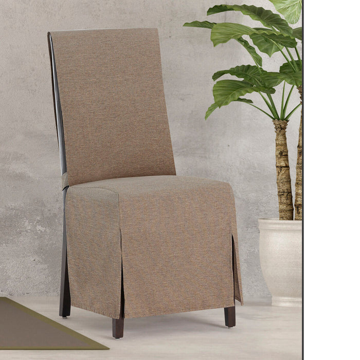 Husă pentru Scaun Eysa VALERIA Bej 40 x 135 x 45 cm 2 Unități
