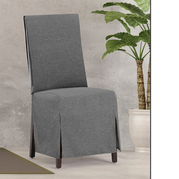 Husă pentru Scaun Eysa VALERIA Gri închis 40 x 135 x 45 cm 2 Unități