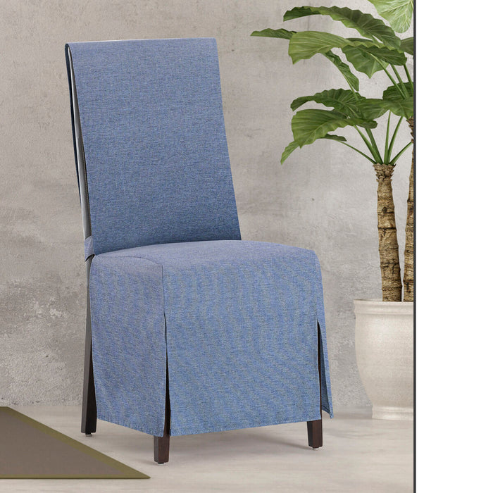 Husă pentru Scaun Eysa VALERIA Albastru 40 x 135 x 45 cm 2 Unități