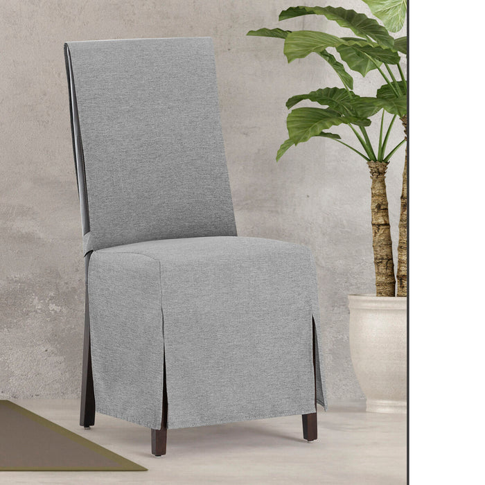Husă pentru Scaun Eysa VALERIA Gri 40 x 135 x 45 cm 2 Unități