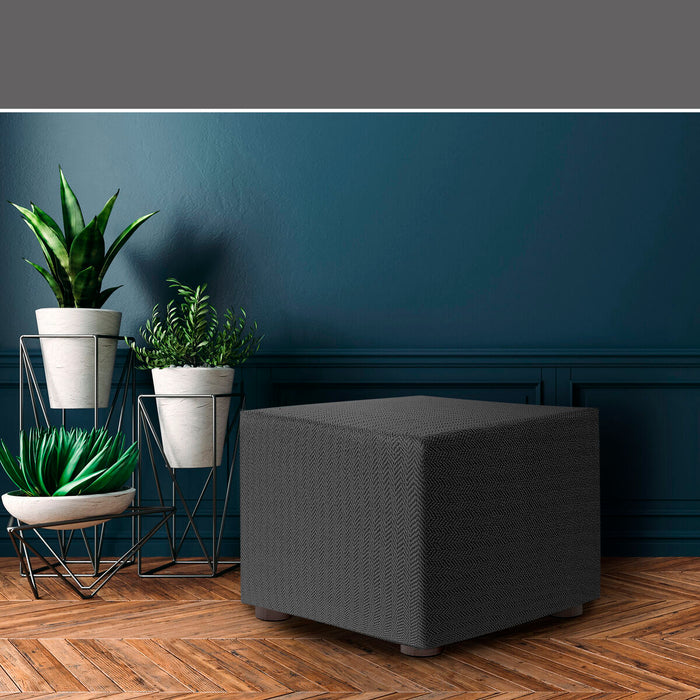 Husă pouf Eysa JAZ Gri închis 65 x 65 x 65 cm