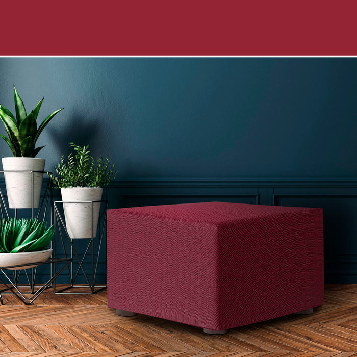 Husă pouf Eysa JAZ Bordo 100 x 65 x 100 cm