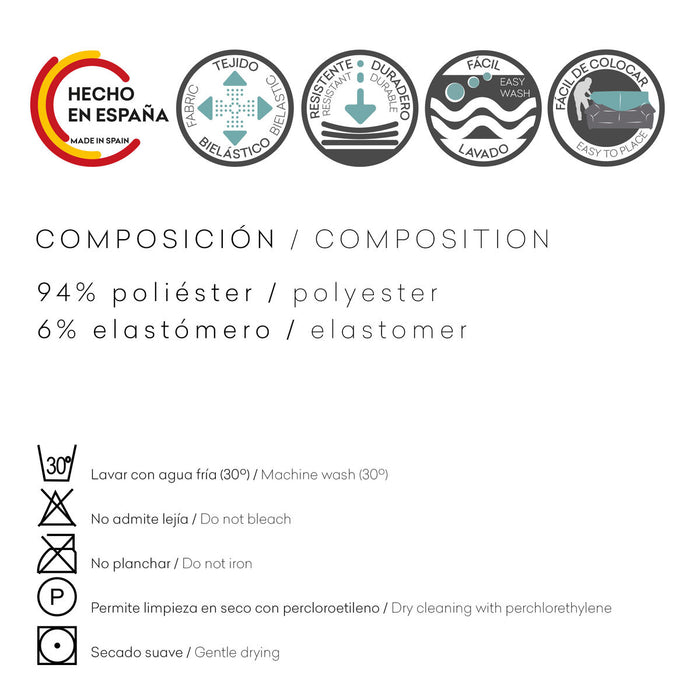 Husă pentru canapea Eysa BRONX Alb 70 x 15 x 75 cm