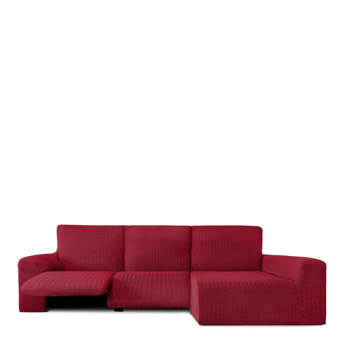 Husă de șezlong cu braț lung drept Eysa JAZ Bordo 180 x 120 x 360 cm