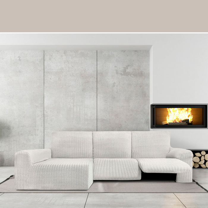 Husă de șezlong cu braț lung stâng Eysa JAZ Alb 180 x 120 x 360 cm