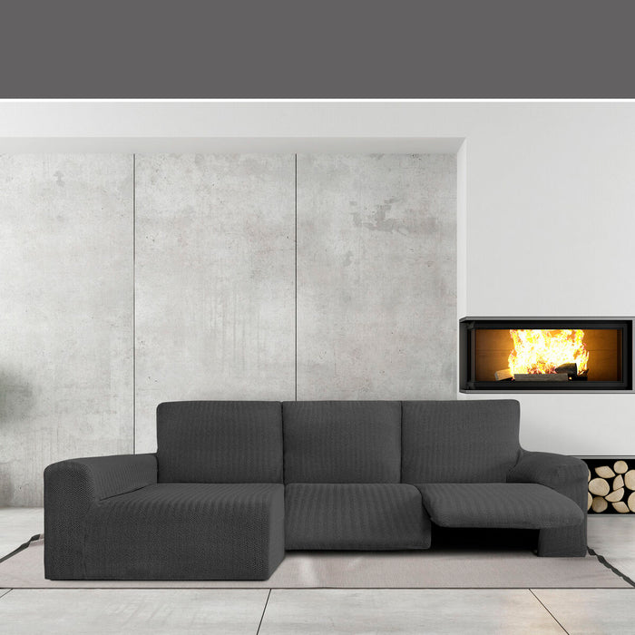 Husă de șezlong cu braț lung stâng Eysa JAZ Gri închis 180 x 120 x 360 cm