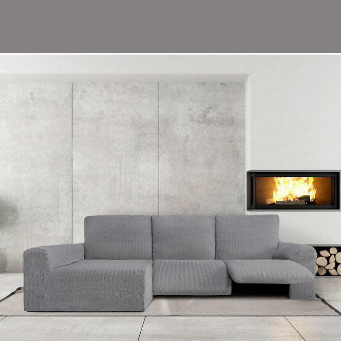Husă de șezlong cu braț lung stâng Eysa JAZ Gri 180 x 120 x 360 cm