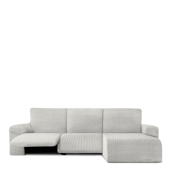 Husă de șezlong cu braț scurt drept Eysa JAZ Alb 120 x 120 x 360 cm