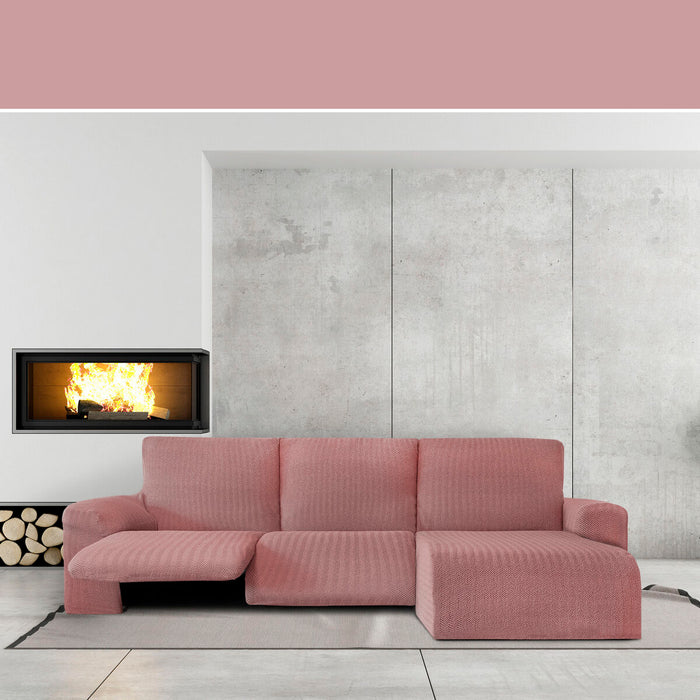 Husă de șezlong cu braț scurt drept Eysa JAZ Roz 120 x 120 x 360 cm