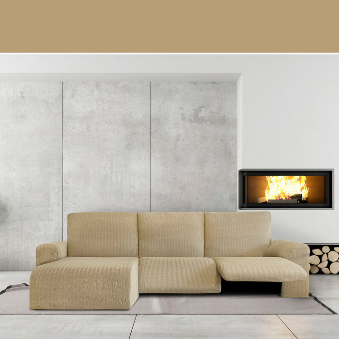 Husă de șezlong cu braț scurt stâng Eysa JAZ Bej 120 x 120 x 360 cm