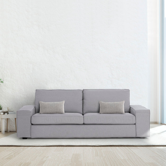 Husă de pernă de canapea Eysa MID Gri deschis 30 x 50 cm