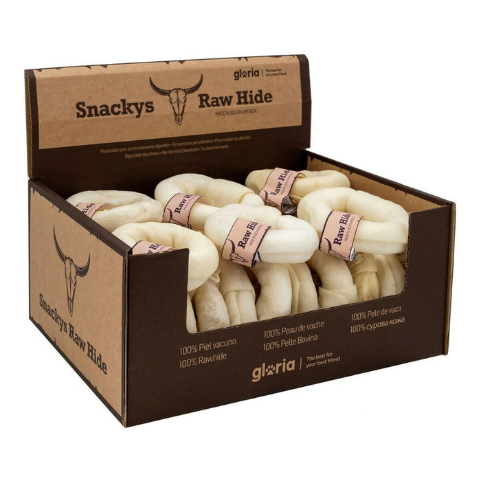 Gustare pentru câini Gloria Snackys Rawhide 8-9 cm Donut