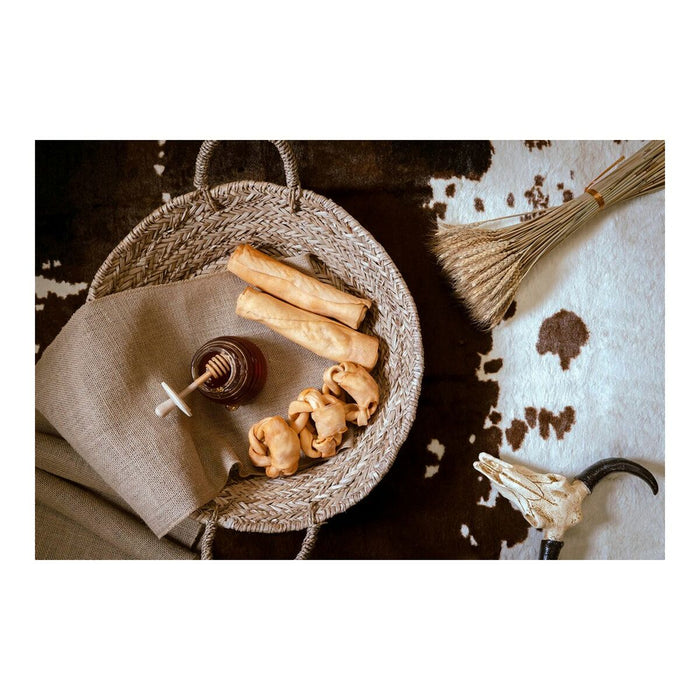 Gustare pentru câini Gloria Snackys Rawhide Miere 12 cm Donut Împletitură