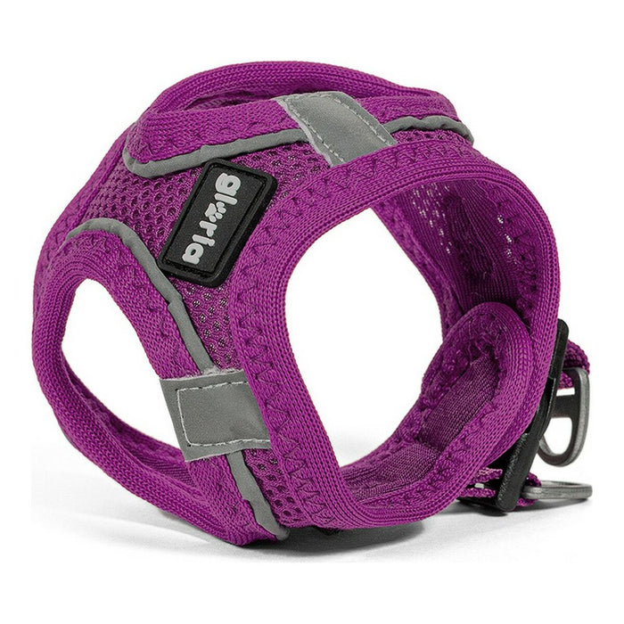 Ham pentru câini Gloria Air Mesh Trek Star Reglabil Mov L (33,4-35 cm)