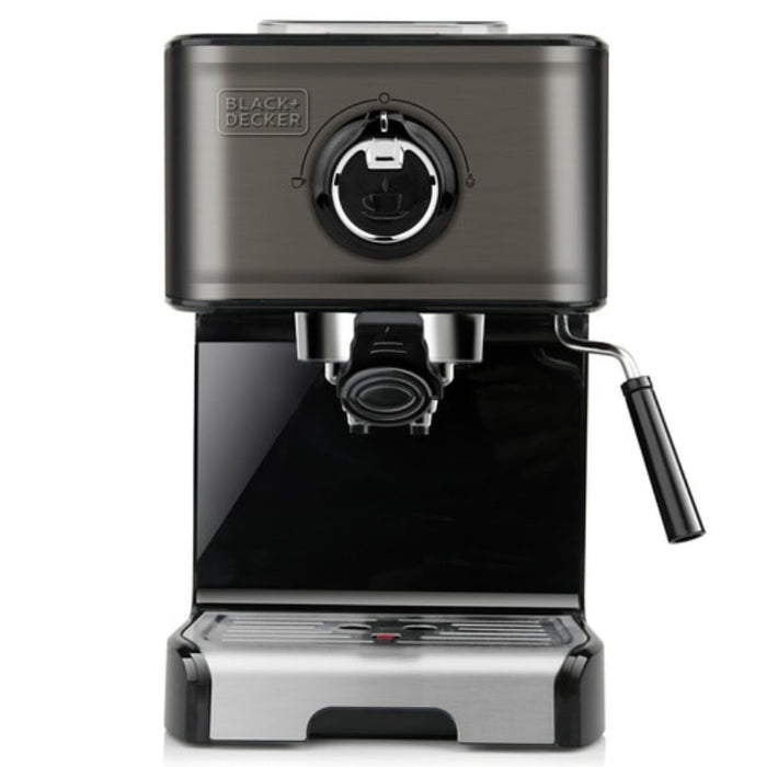 Cafetieră Express cu Braț Black & Decker ES9200010B                      1,2 L Negru Argintiu 2 Hrníčky