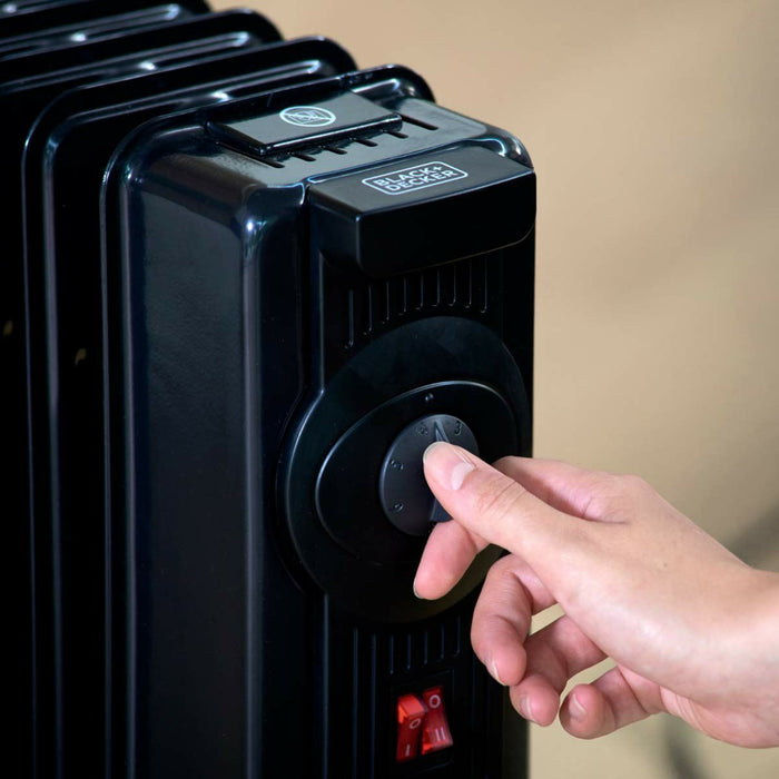 Radiator de Ulei (9 corpuri) Black & Decker BXRA1500E Negru 1500 W