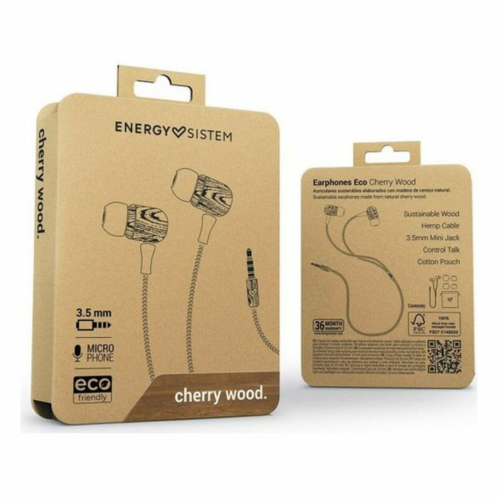 Căști cu Microfon Energy Sistem Eco Wood