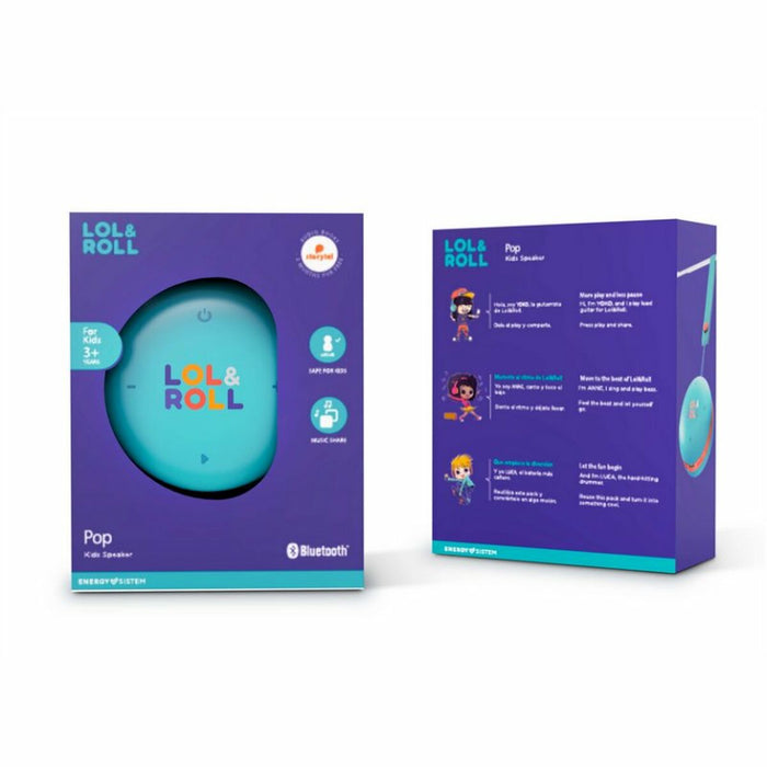 Difuzor Bluetooth Portabil Energy Sistem Lol&Roll Pop Kids Albastru 5 W 500 mAh