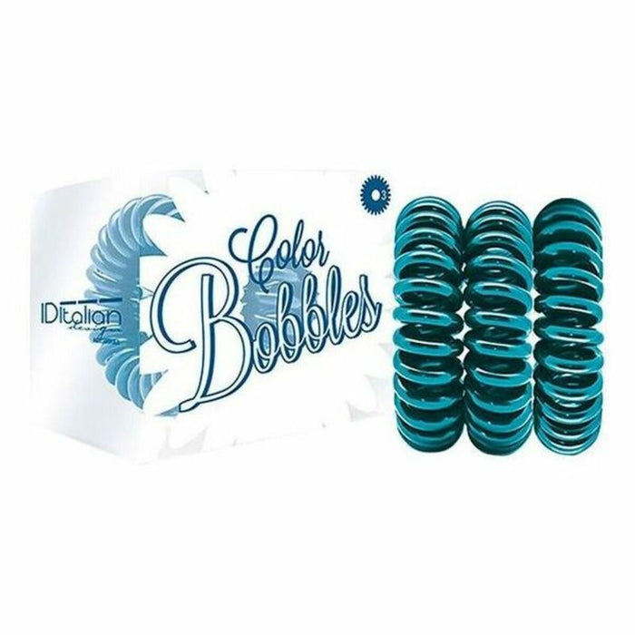 Elastic pentru Păr Id Italian Coletero Chic (3 uds) Turquoise (3 Unități)