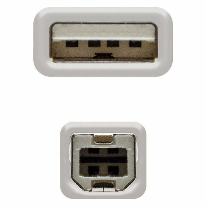 Cablu USB 2.0 NANOCABLE Bej