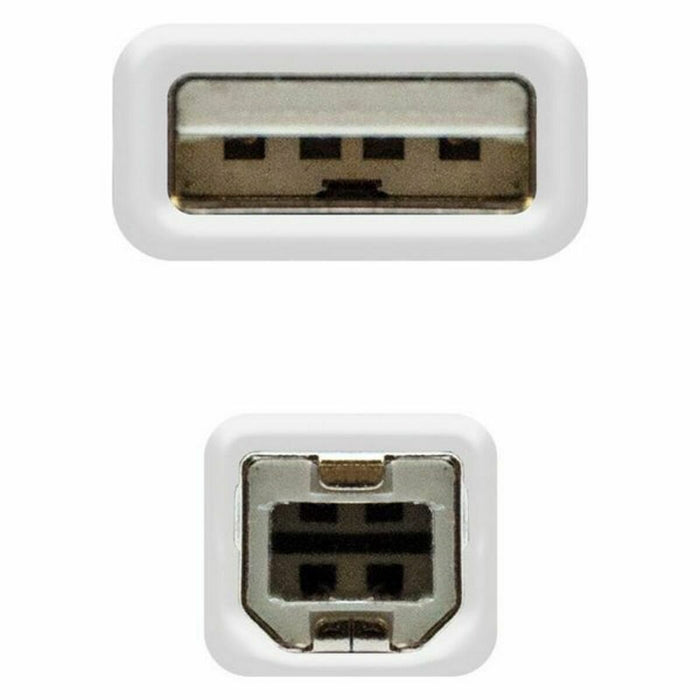 Cablu USB NANOCABLE 10.01.0203 1.8 M Bej 1,8 m