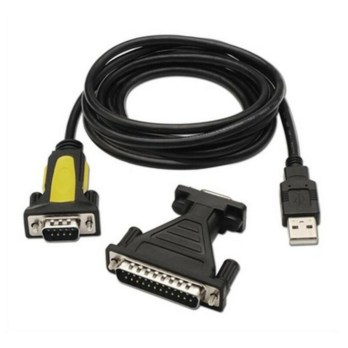 Adaptor USB la RS232 NANOCABLE 10.03.2002 1,8 m Negru