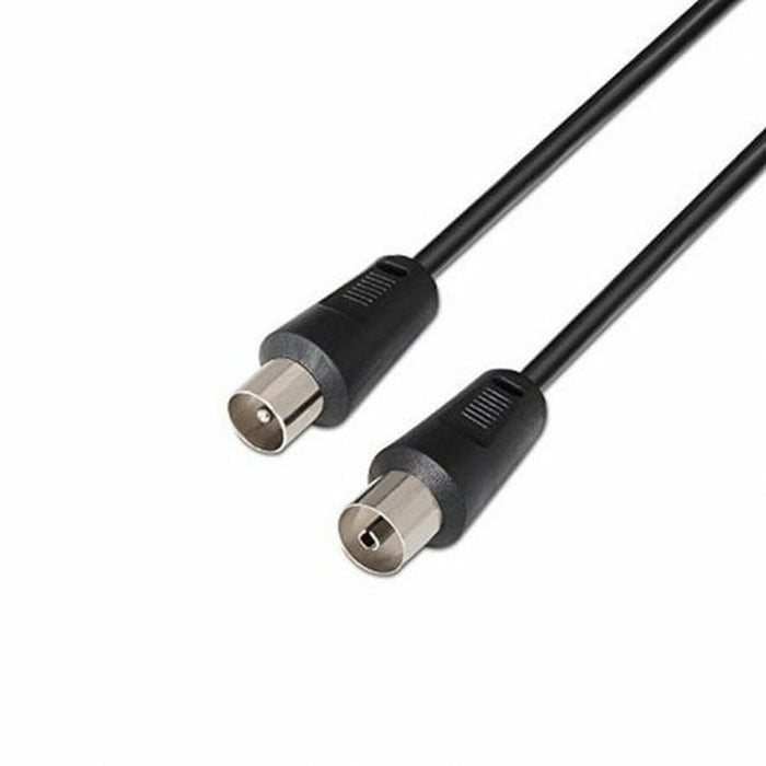 Cablu Coaxial Antenă TV NANOCABLE 10.26.0202 Negru 1,8 m