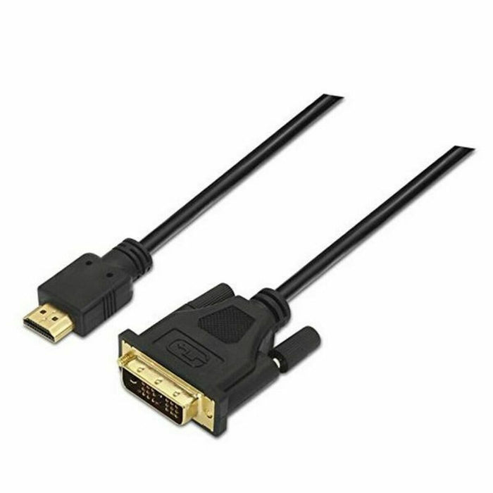 Cablu HDMI la DVI NANOCABLE 10.15.0502 1,8 m Negru 1,8 m
