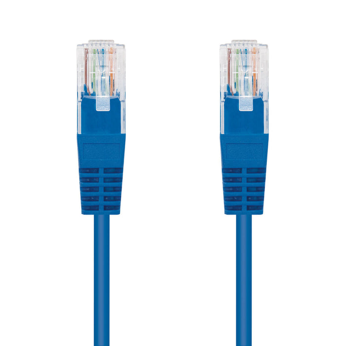 Cablu de Rețea Categoria 6 UTP NANOCABLE CABLE RED LATIGUILLO RJ45 CAT.6 UTP AWG24, AZUL, 0.5 M 50 cm