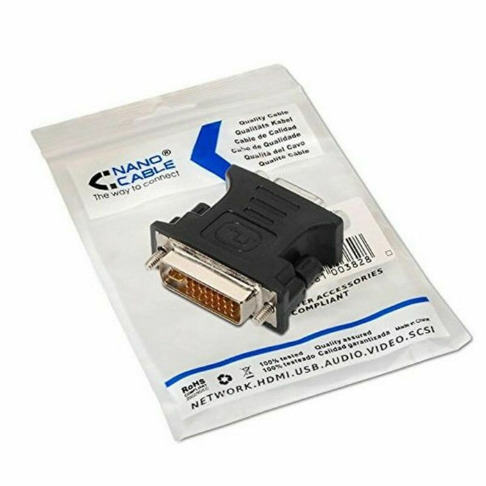 Convertor DVI 24+5 la VGA HDB 15 NANOCABLE APTAPC0177 mufă femelă Tată